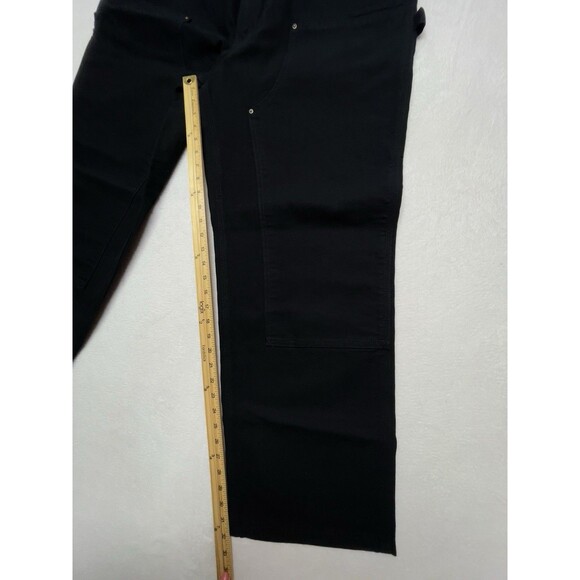 Carhartt Loose Fit Washed Duck Double-Front Black Utility Work Pant Men's 40x32 - Picture 7 of 15